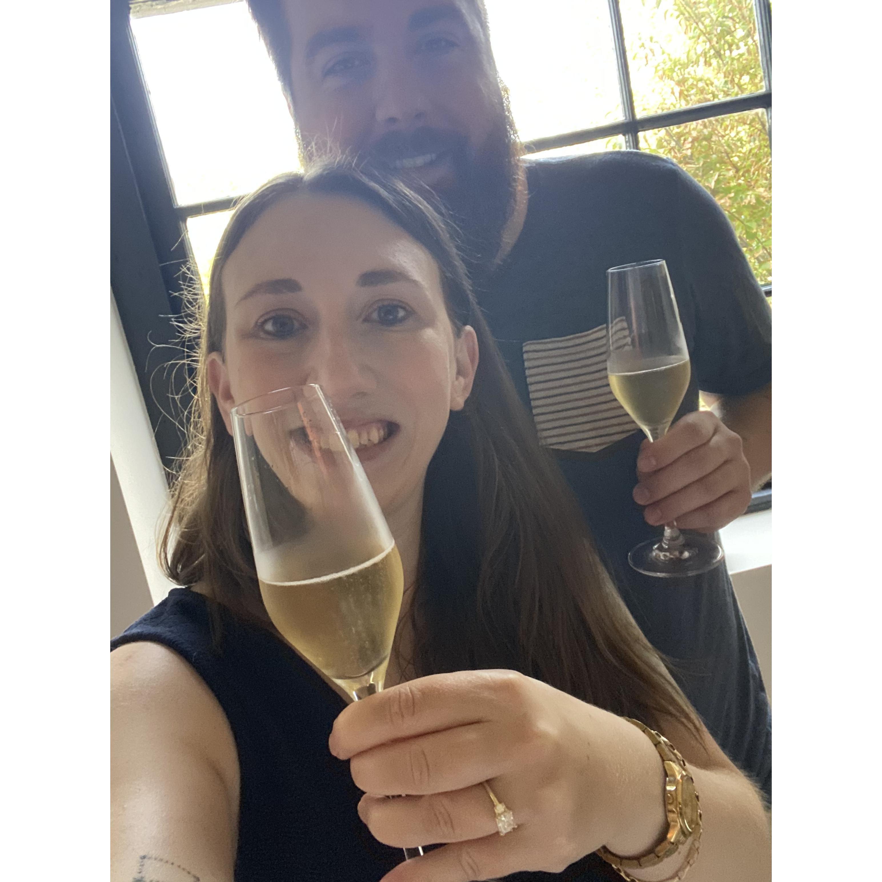 Engagement toast!