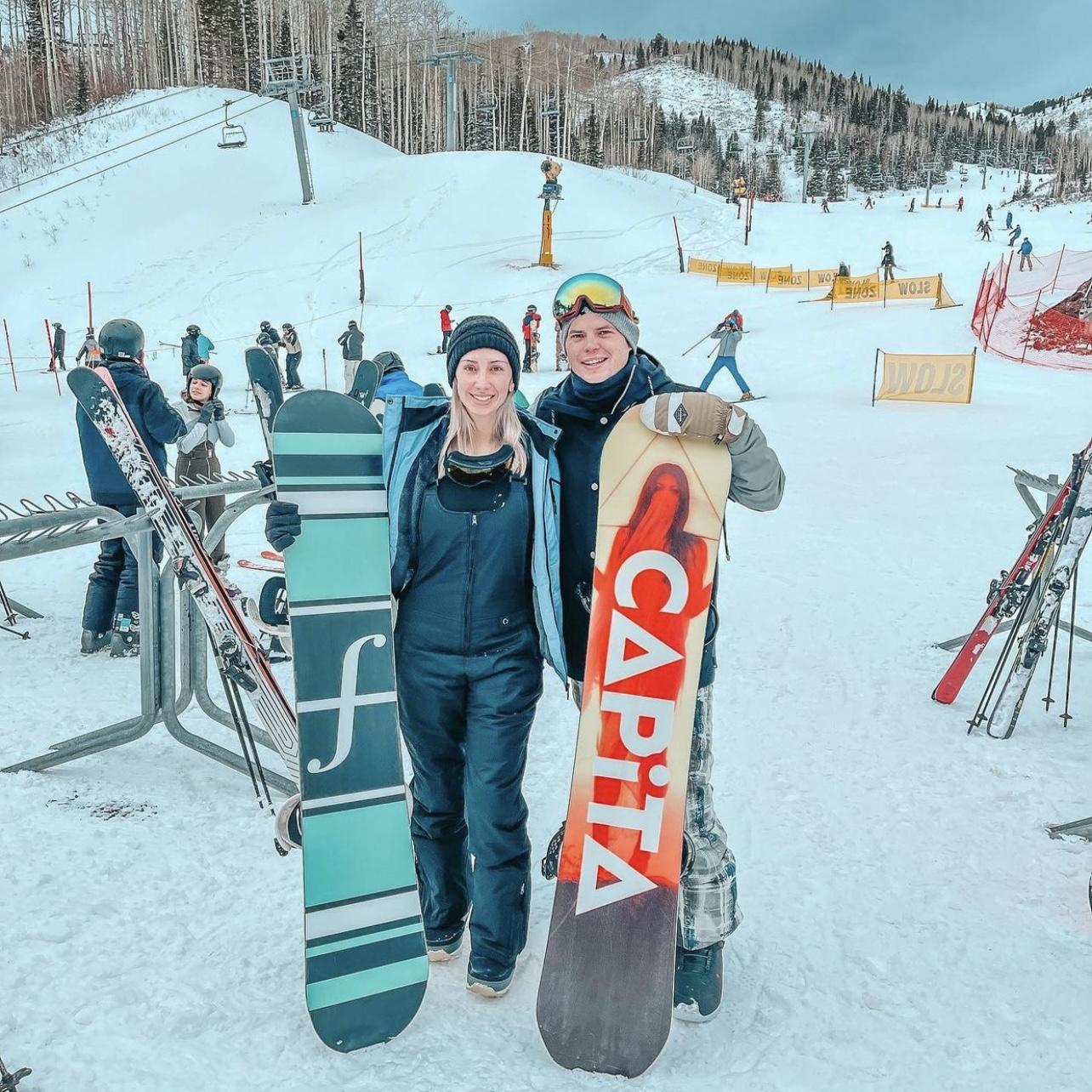 Snowboarding in CO