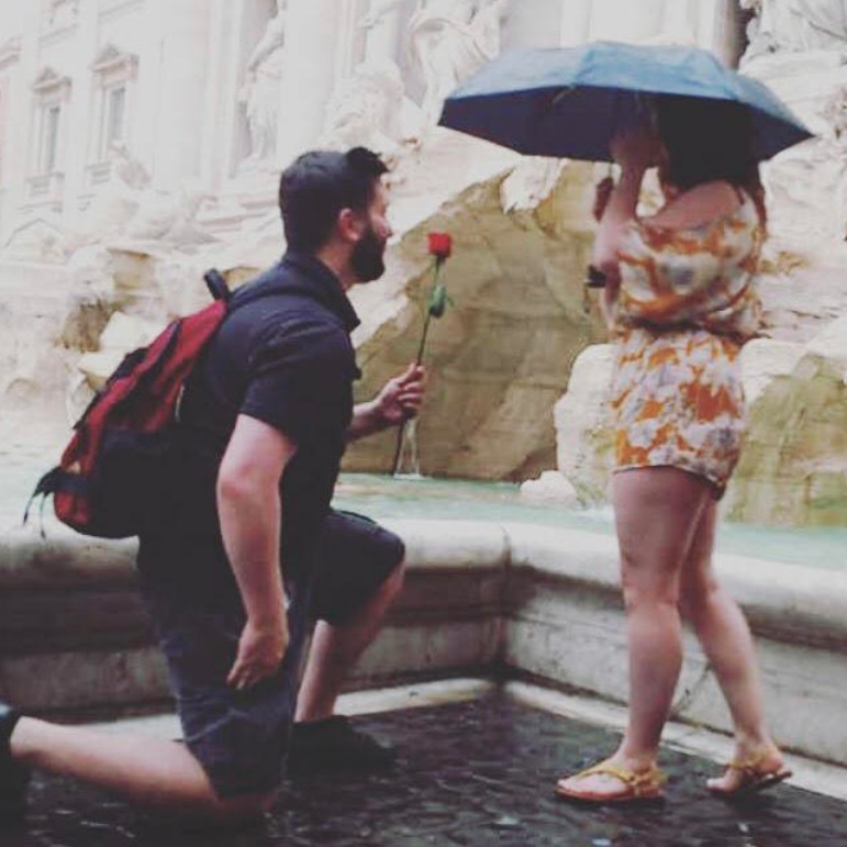 When Alana said Yes! 
April 22, 2019 
Trevi Fountain 
Rome, Italy