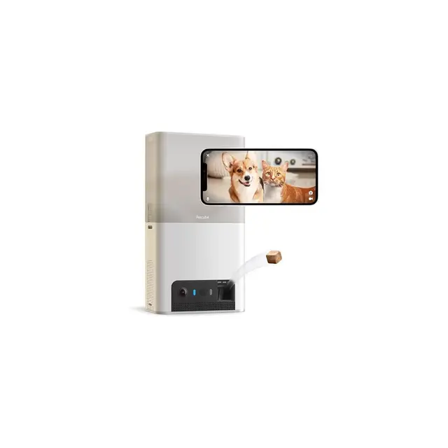 Petcube Bites 2 Lite Interactive WiFi Pet Monitoring Camera with Phone App and Treat Dispenser