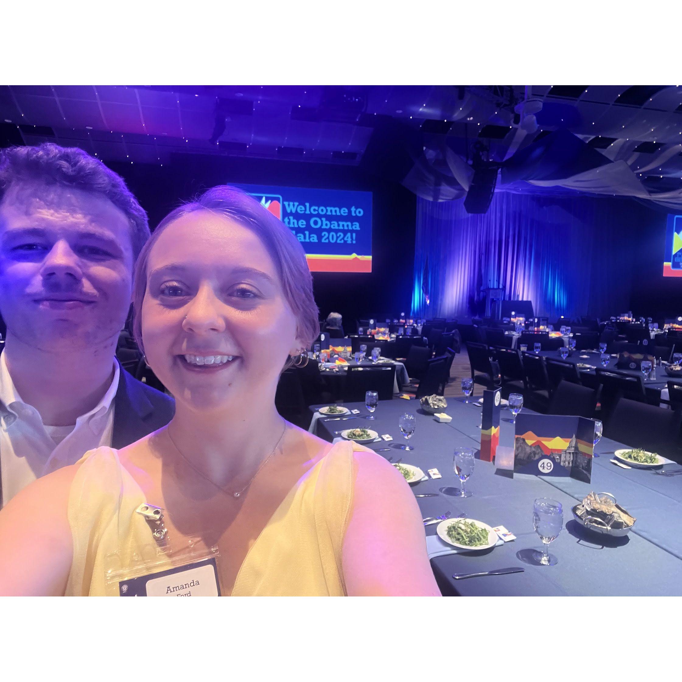 We were invited to the Obama Gala! Amanda also had the honor of moderating the CU Regent Forum in the morning! 🌟🎤