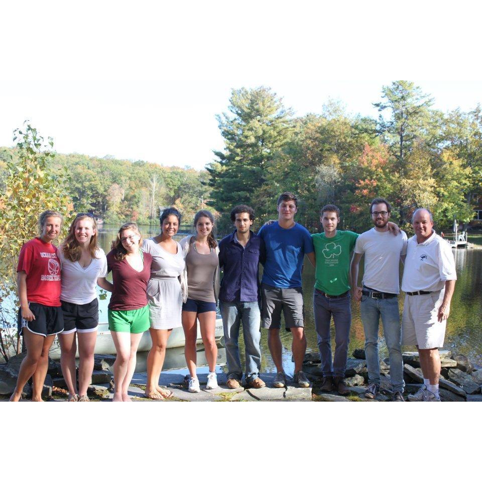 Ashley, Brian and friends at Sobrinski's Lake Manzanedo cabin, October 2011.
