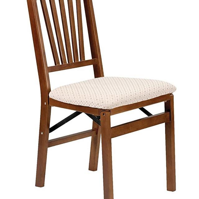 Stakmore Slat Back Folding Chair Finish, Set of 2, Fruitwood