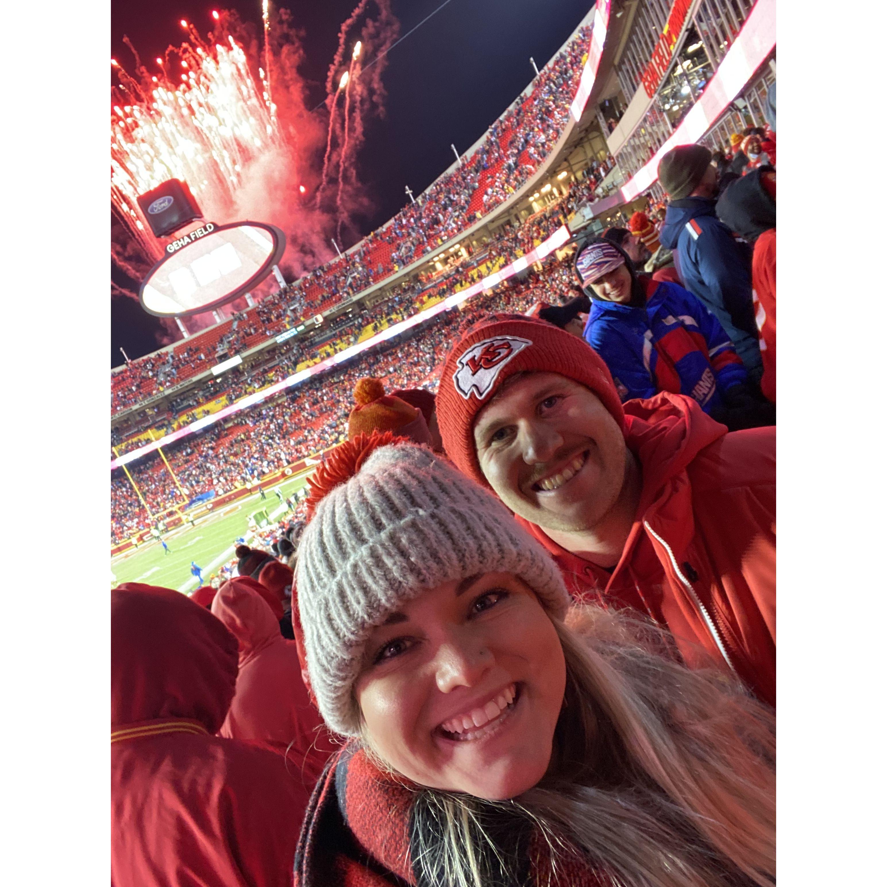 Our first Chiefs game!
