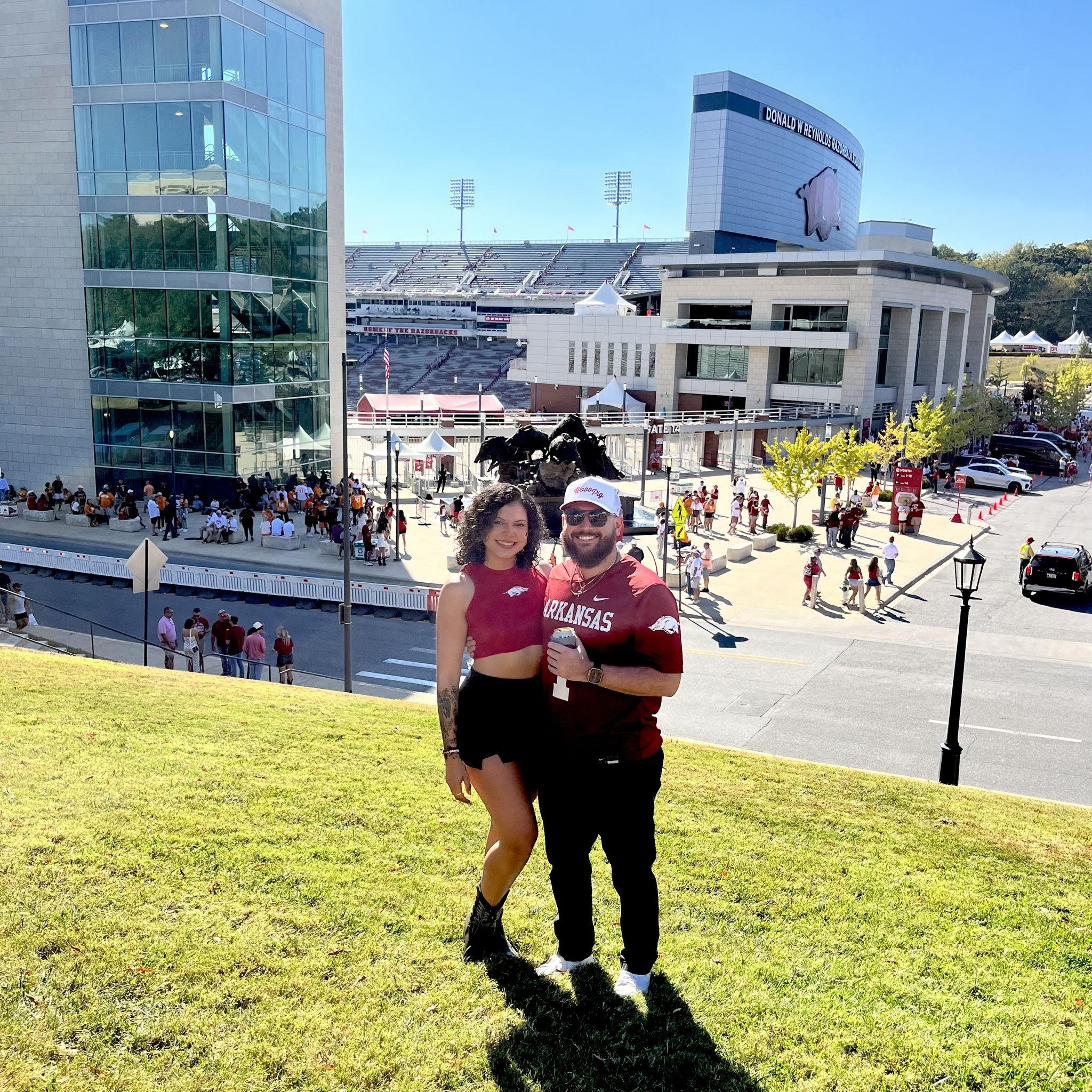 Arkansas vs Tenneessee game on October 2024. Arkansas won, WOO PIG!