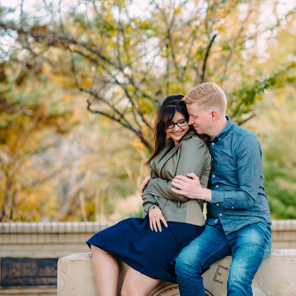 Engagement photos where we first met #UNCHomecoming (September 2019)