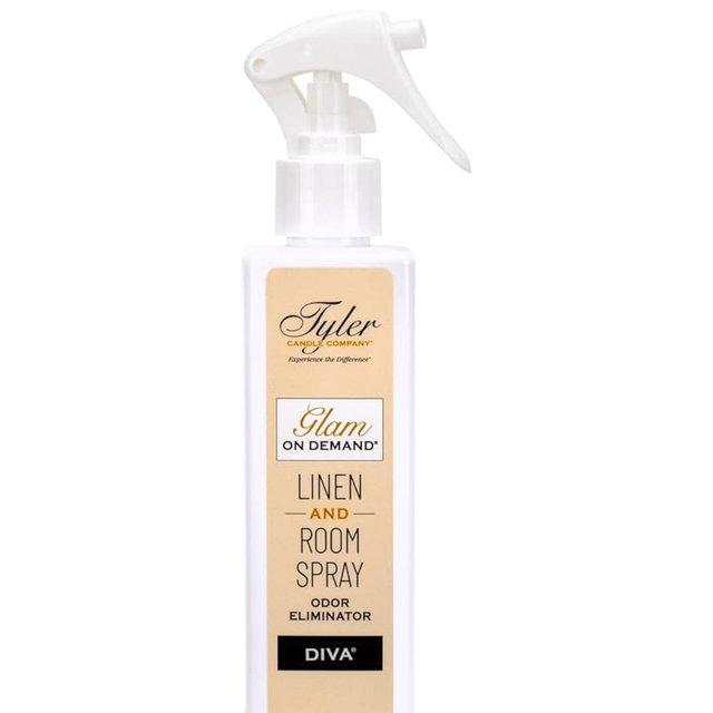 Tyler Candle Company - Spray On Demand - Diva fragrance - 227g / 8oz, Clear