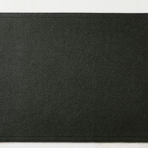 Dark Green Faux Leather Placemat + Reviews | CB2