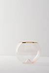 Gilded Rim Stemless Glass