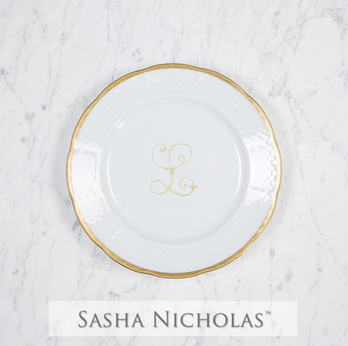 Weave 24K Gold Salad Plate