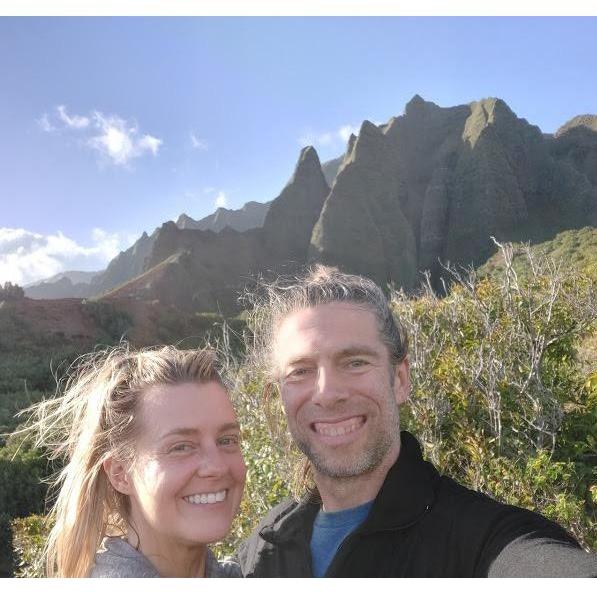 Our disheveled, slap happy faces upon reaching the end of the Kalalau Trail!