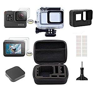Accessories set for GoPro Hero 5 ,Gopro Hero5 Accessory Kit Small Travel Case ,Housing Case, Screen Protector ,Lens Cover ,Silicone Protective Case for Go Pro Hero5 Outdoor Sport Action camera Kit