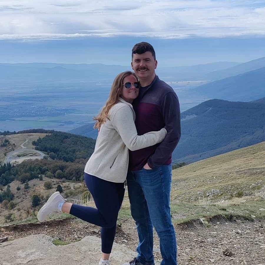 Up top of the Balkan Mountians in Bulgaria (Where Paige thought Ryan was going to propose)