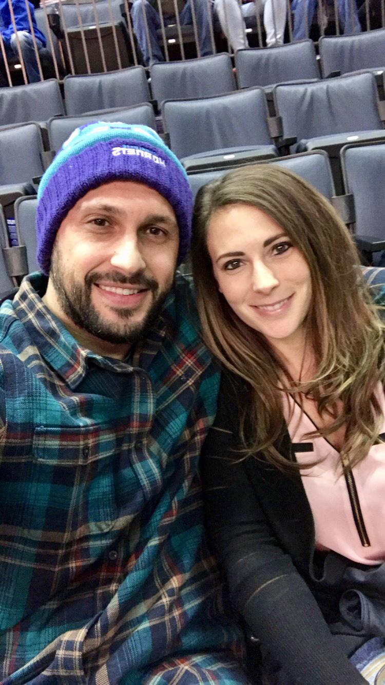 Our first Hornets basketball game together!