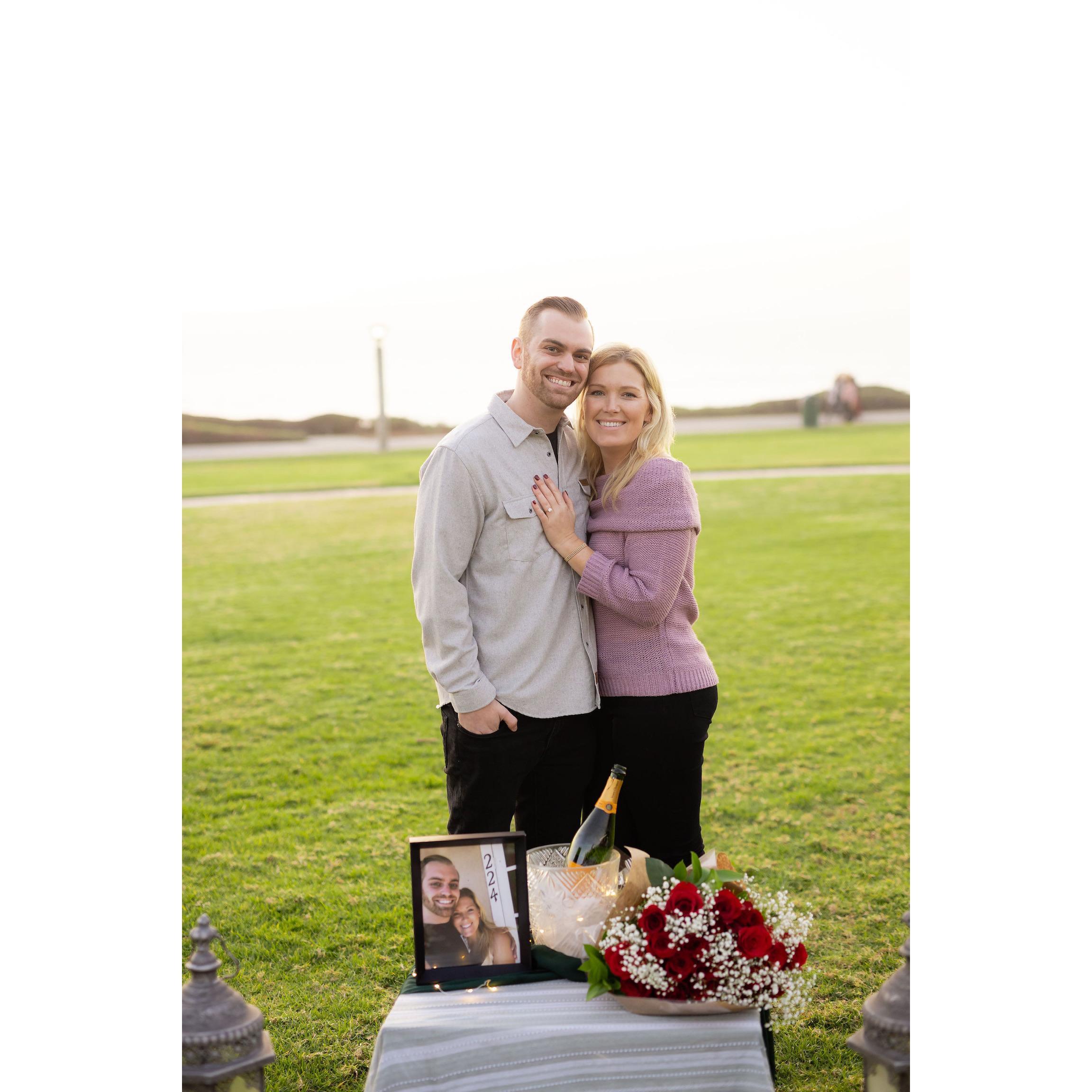 The beginning of our forever, at our favorite place in Dana Point - Salt Creek Park