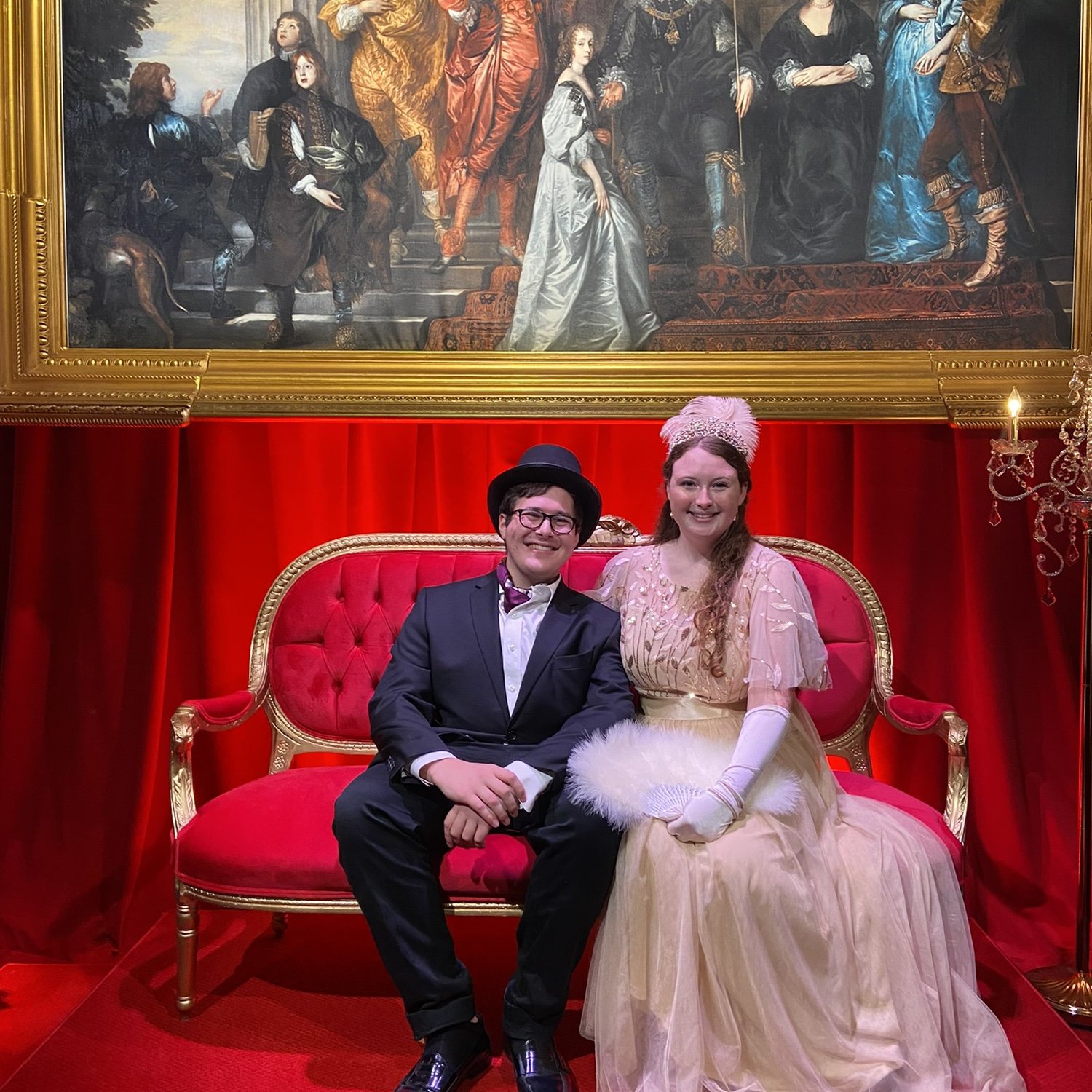 Lady Grayce and Lord Andy at the 2022 Bridgerton Ball Experience