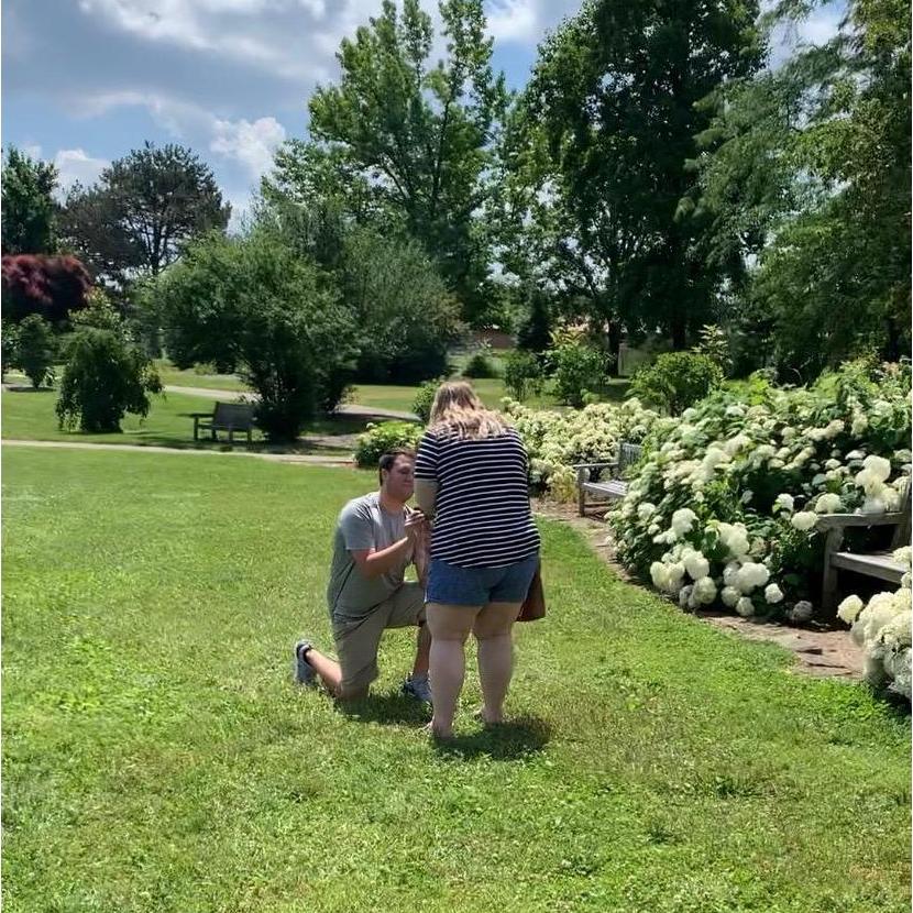 The moment Dominic popped the question. Special thanks to my sister Ashley for capturing this moment for us!!