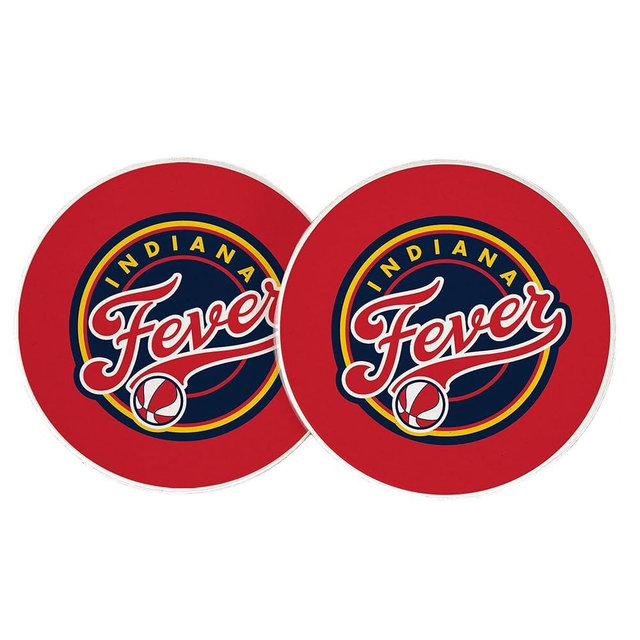 Desert Cactus Indiana Fever Car Accessories WNBA Women's Basketball League Absorbent Sandstone Cup Coasters Licensed Product Set of 2 (Design A)