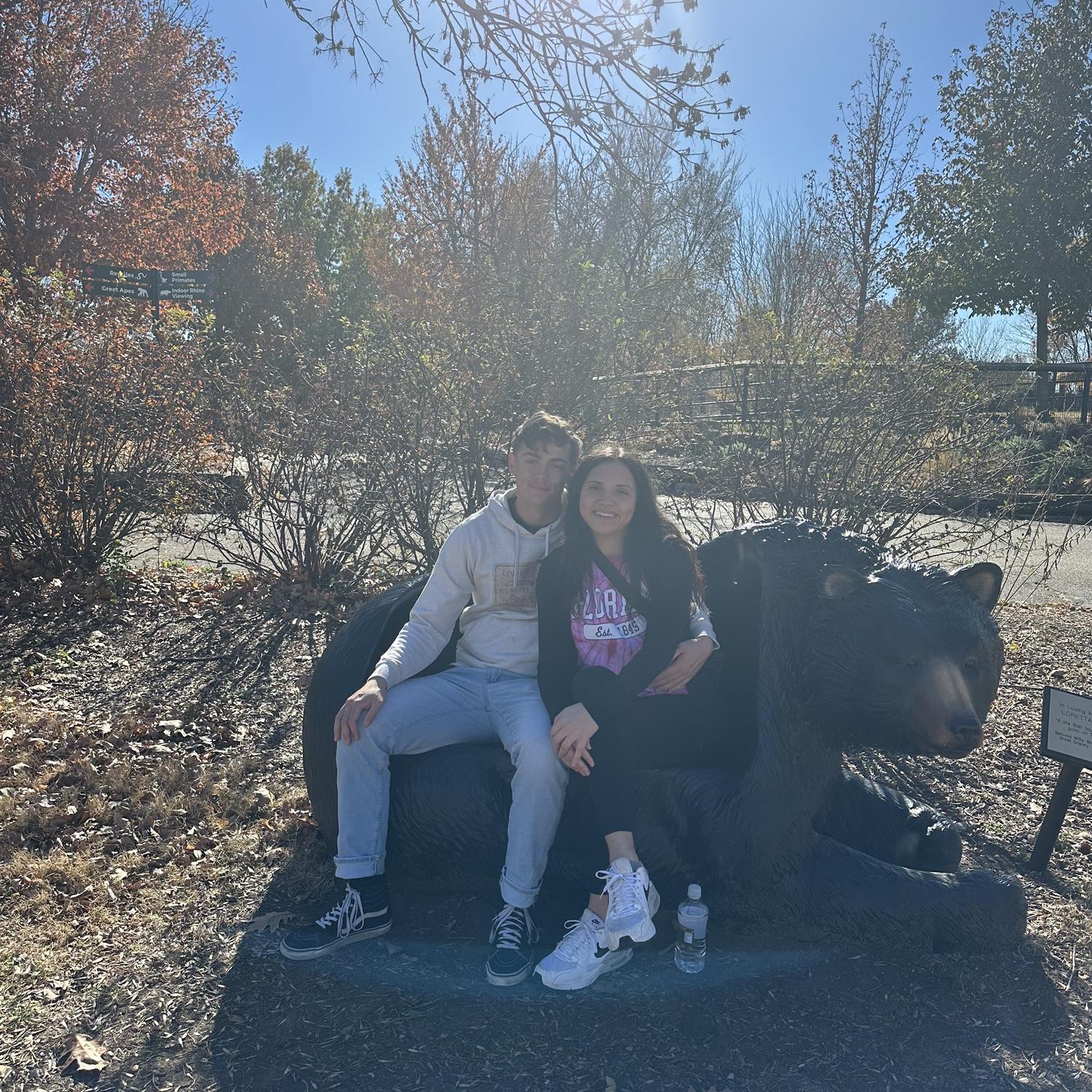 Our first actual normal picture together taken the day we went to the zoo and lunch with Benito's family.
