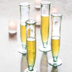 Olive & Cocoa Delancy Champagne Flutes, Set of 4
