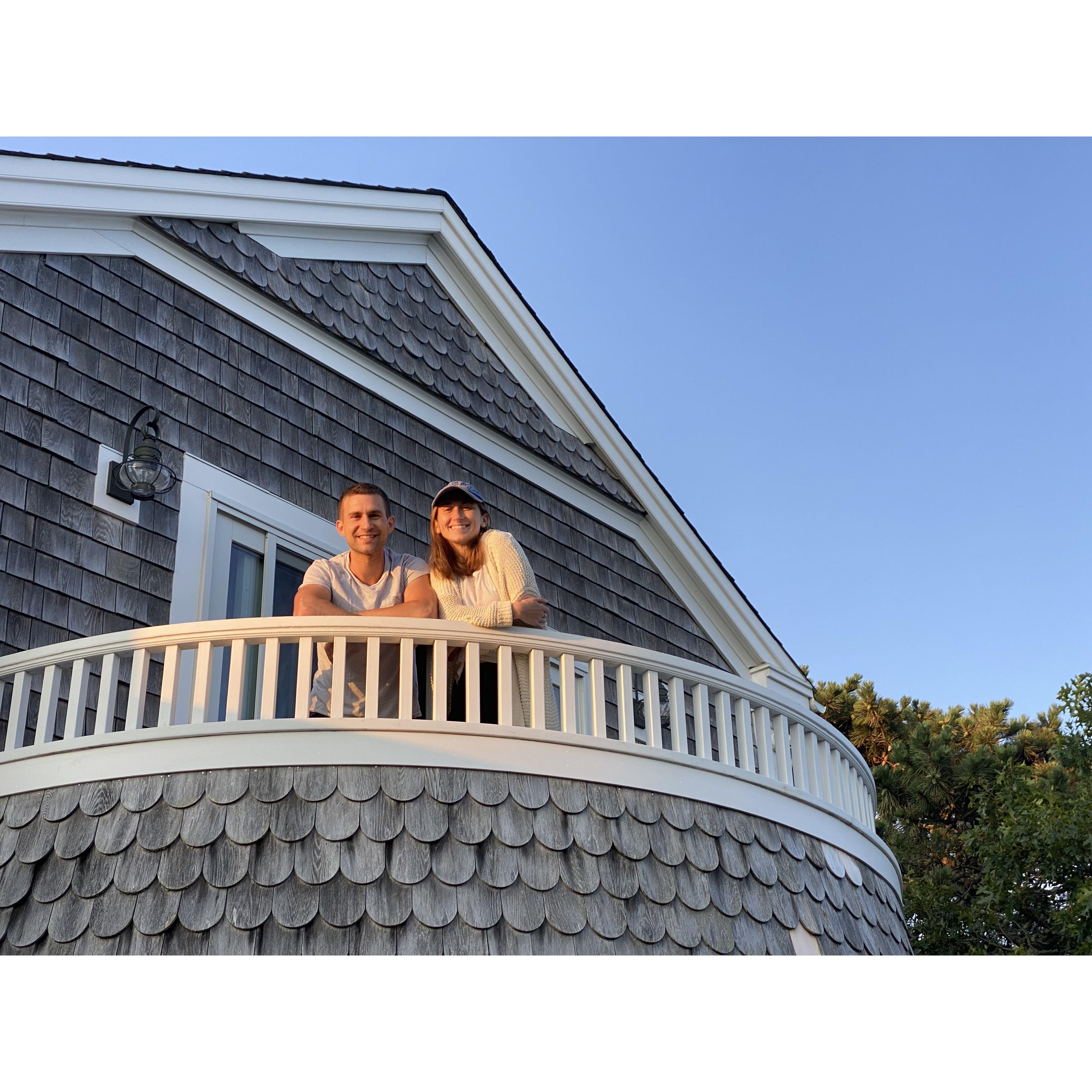 Cape Cod balcony hangin'