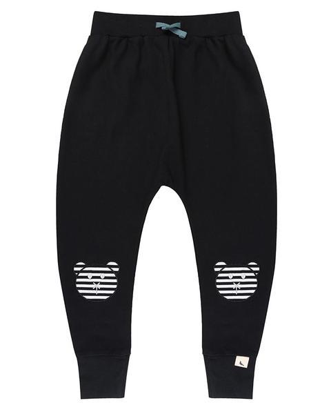 Applique Bear Harem Pants