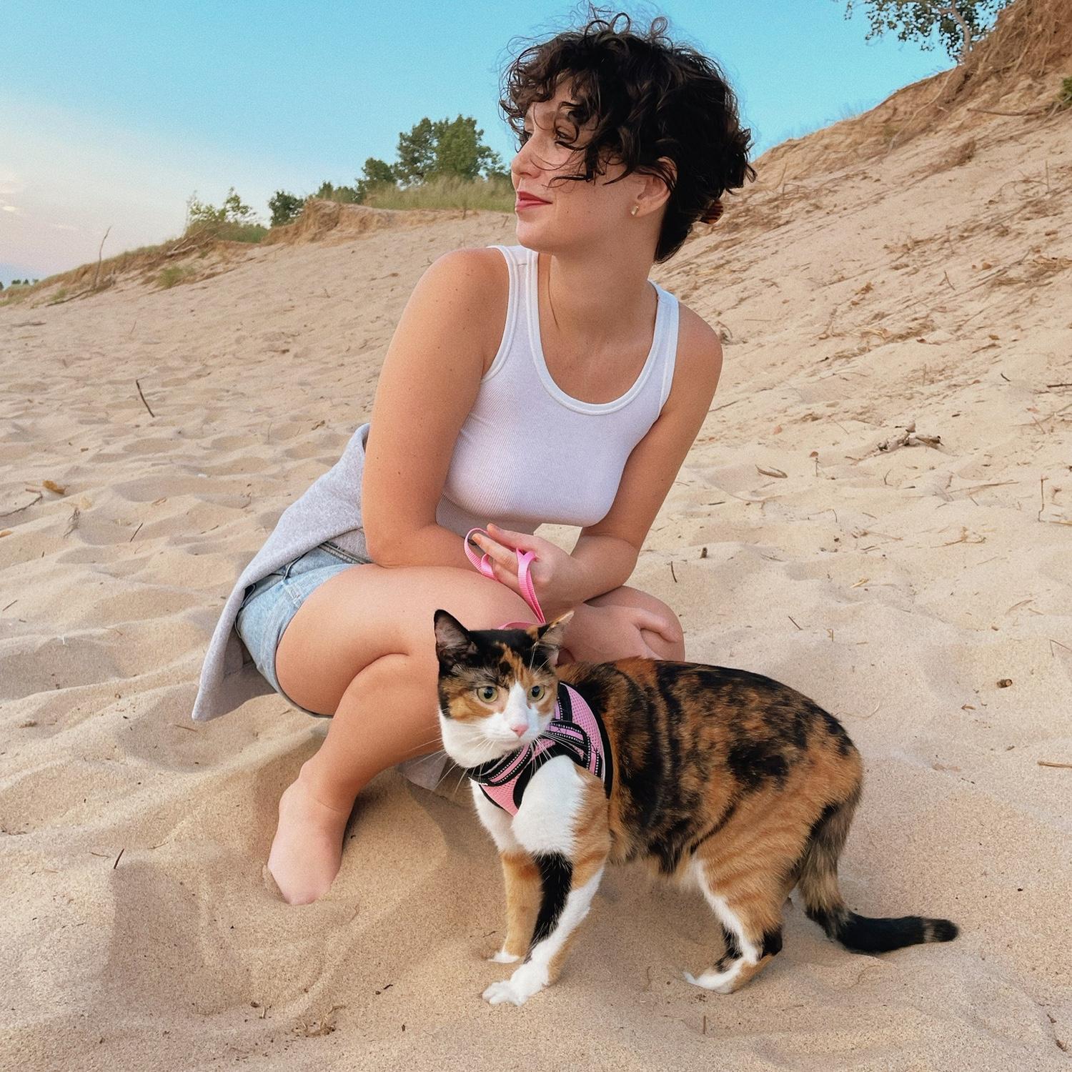 Cleo in her fav place, Saugatuck!