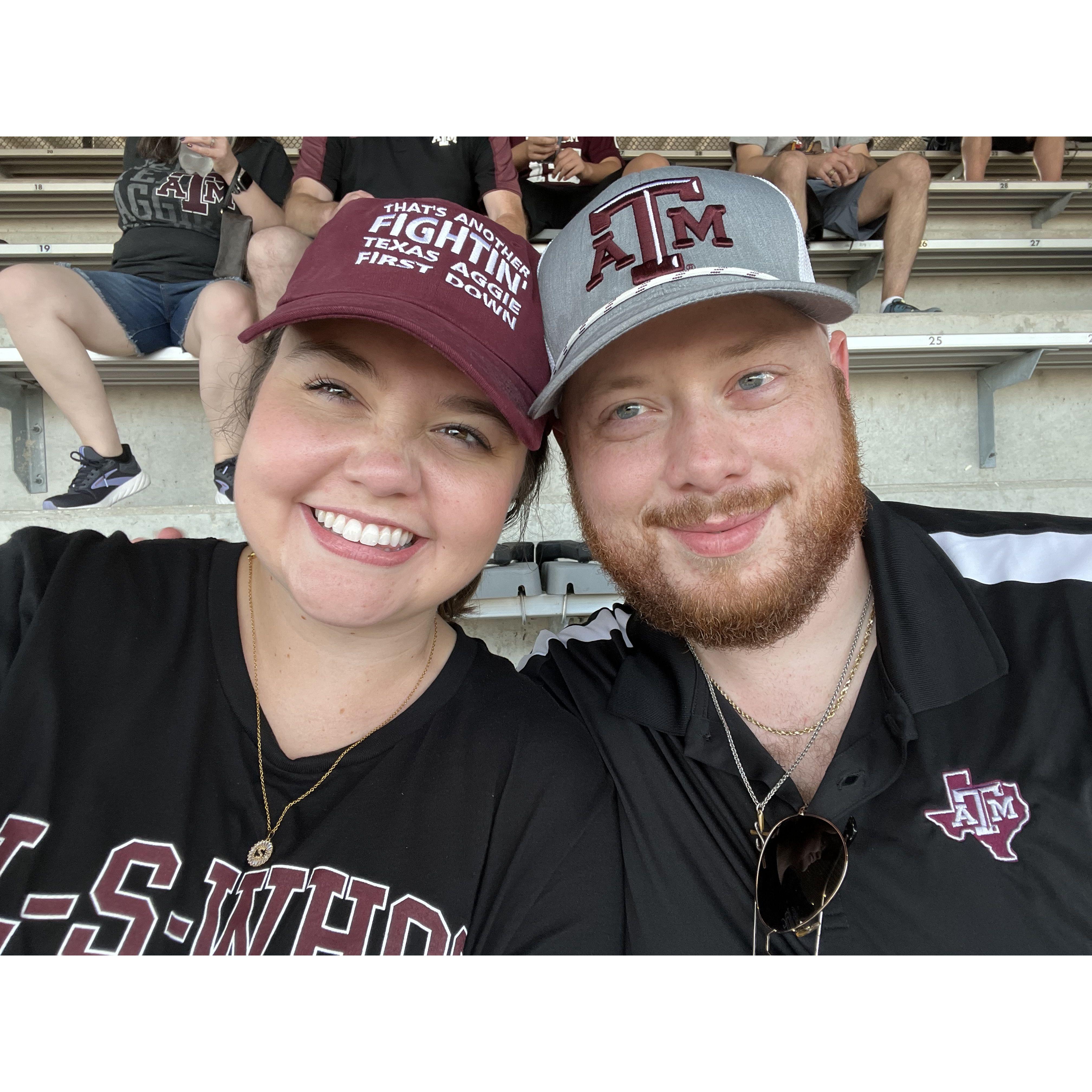 We love Aggie football games!