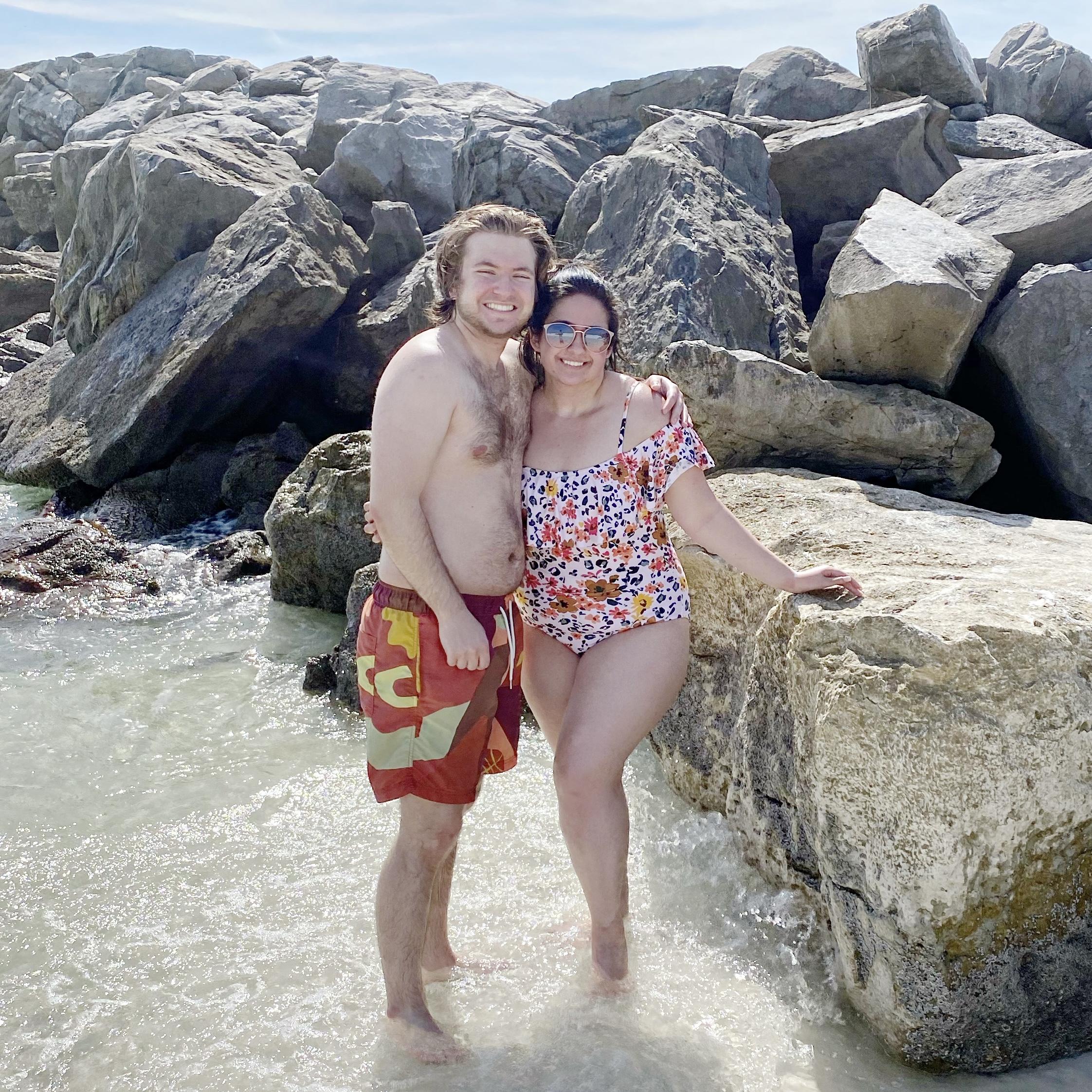 first beach trip! (hint: the same beach we would get engaged about a year later..)