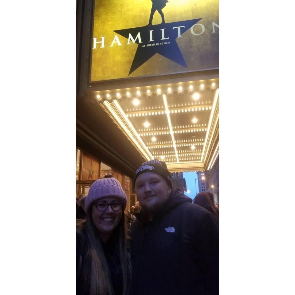 That time Drew and Ali went to Chicago and Ali was able to hold in the surprise for months that she got Hamilton tickets.  This is the moment Drew found out!! 2018