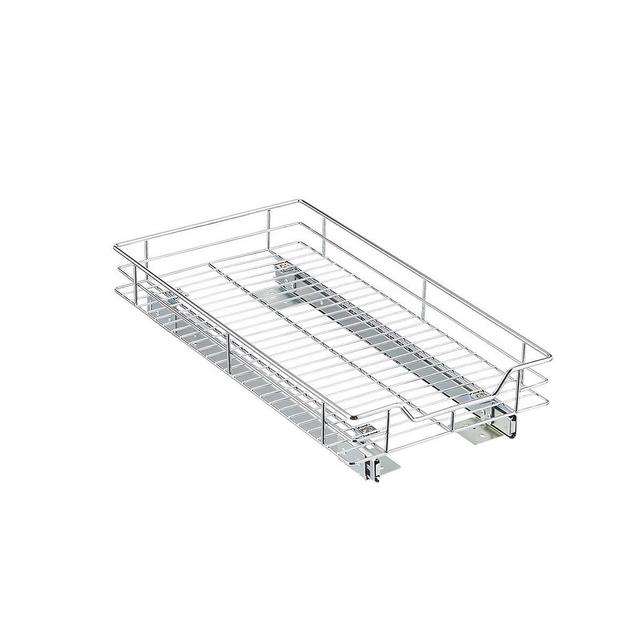 14” Chrome Roll-Out Cabinet Drawers