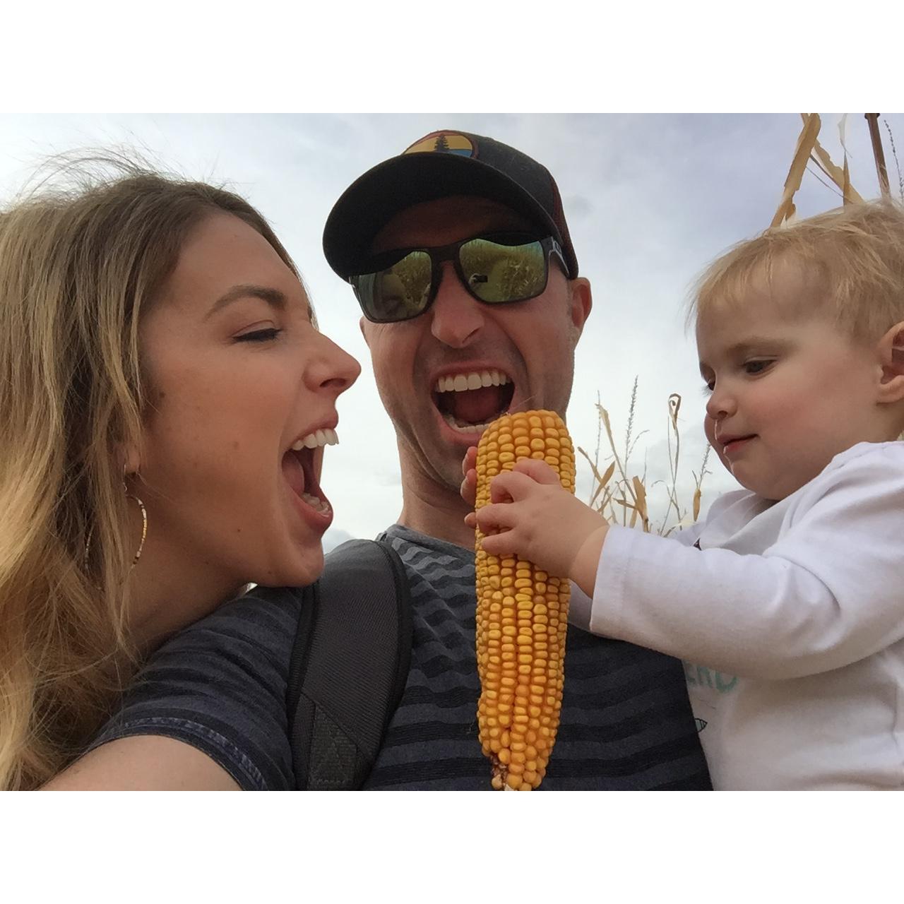 Being silly with Michaela