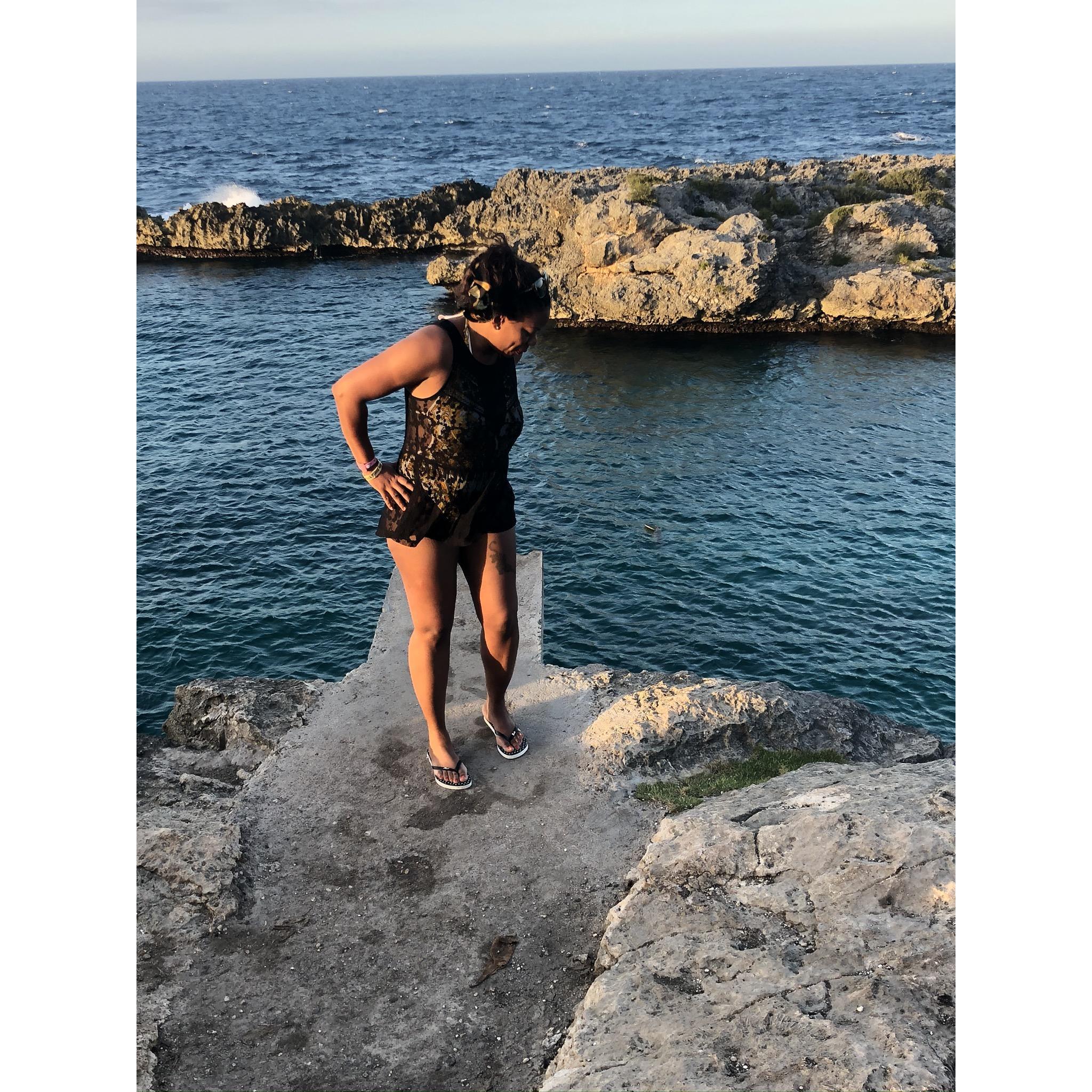 We had a horse ride up to the cliffs and then realized how high up we were up to jump. 🤣