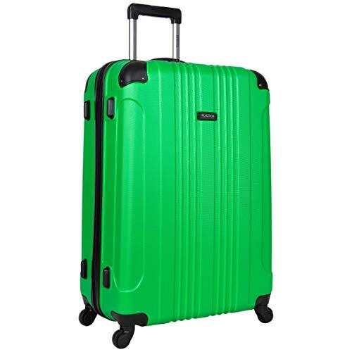 Kenneth Cole Reaction Out Of Bounds 28-inch Check-Size Lightweight Durable Hardshell 4-Wheel Spinner Upright Luggage, Kelly Green