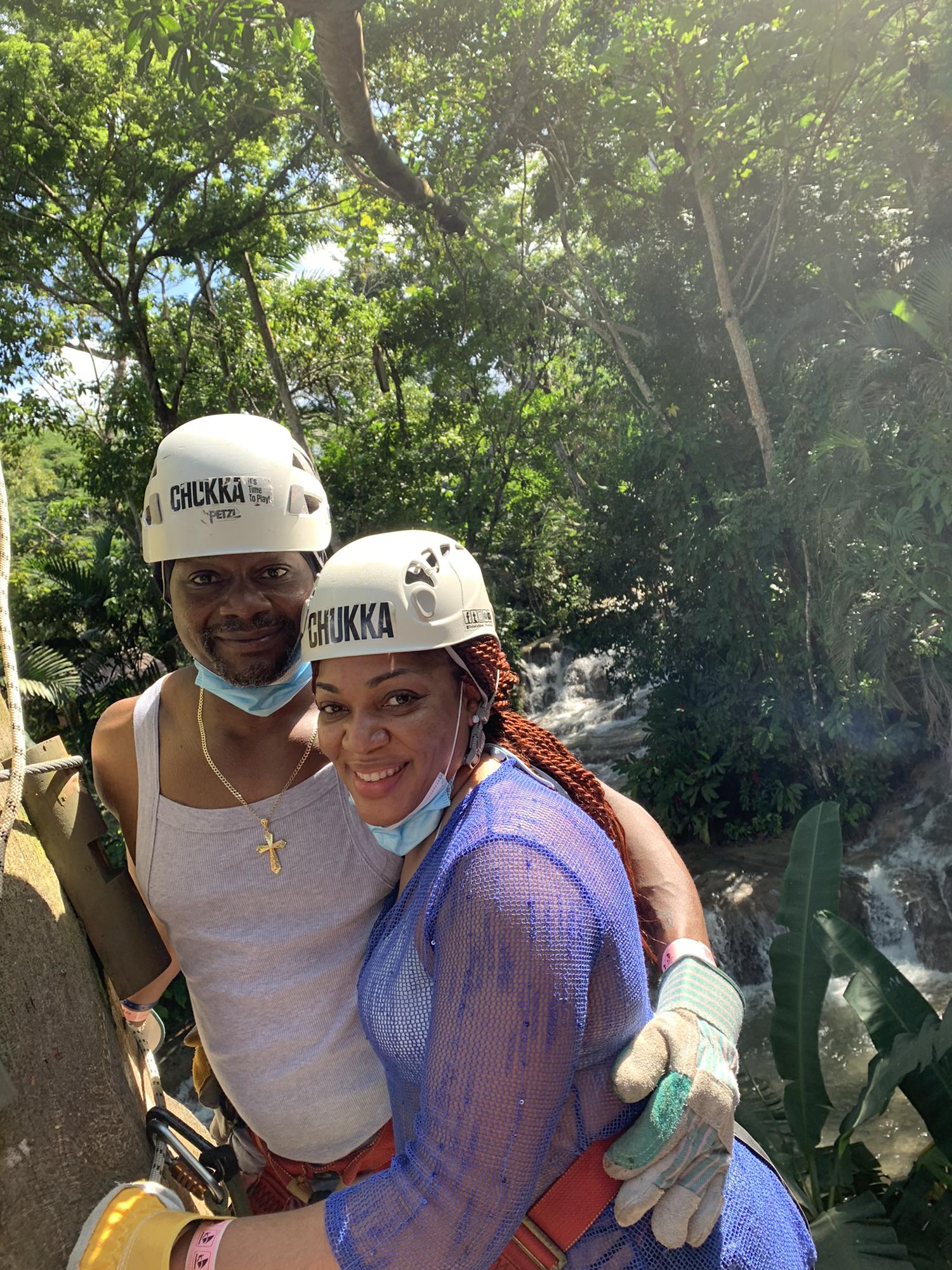 Zip lining in Jamaica