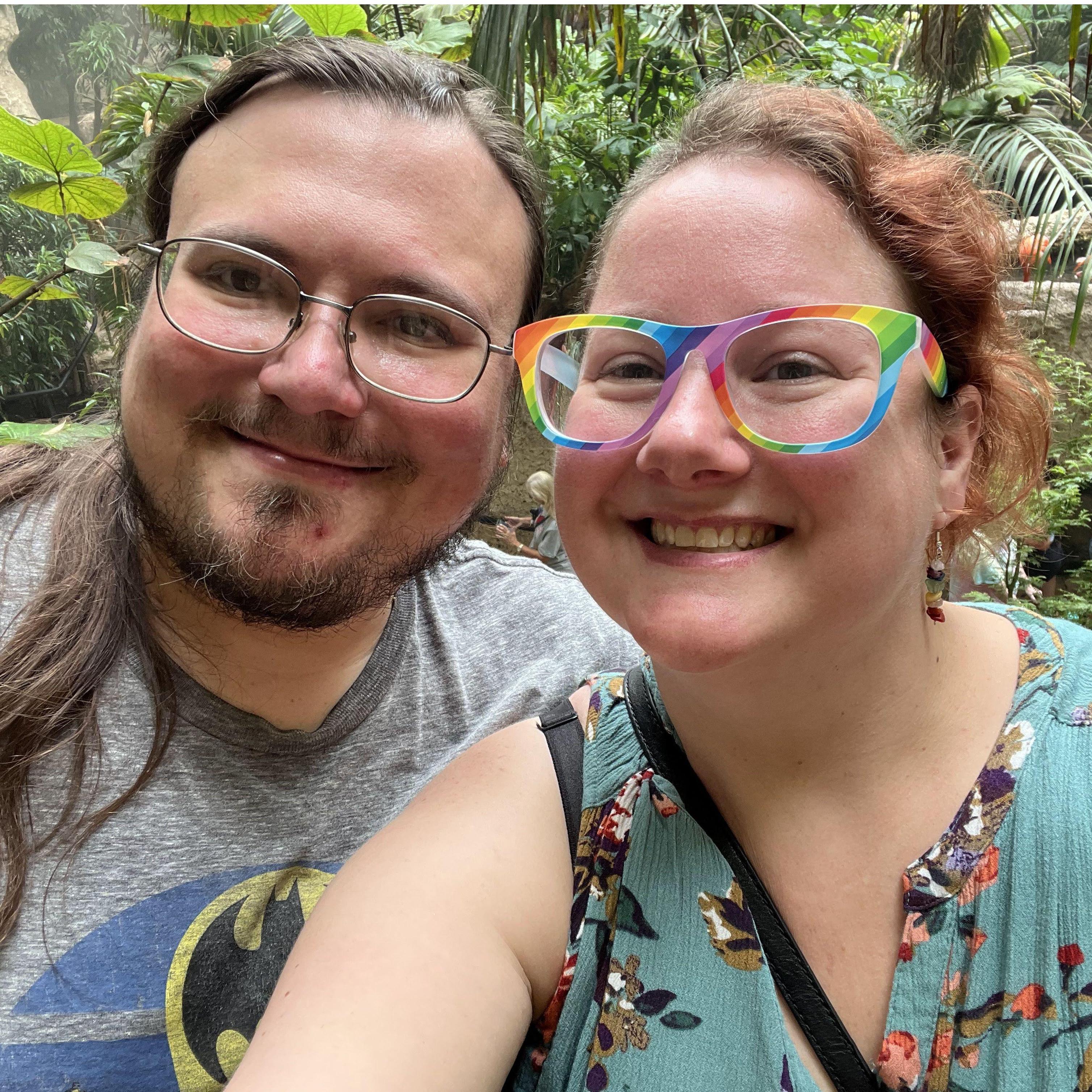 One of our earliest dates at the Dallas Aquarium
