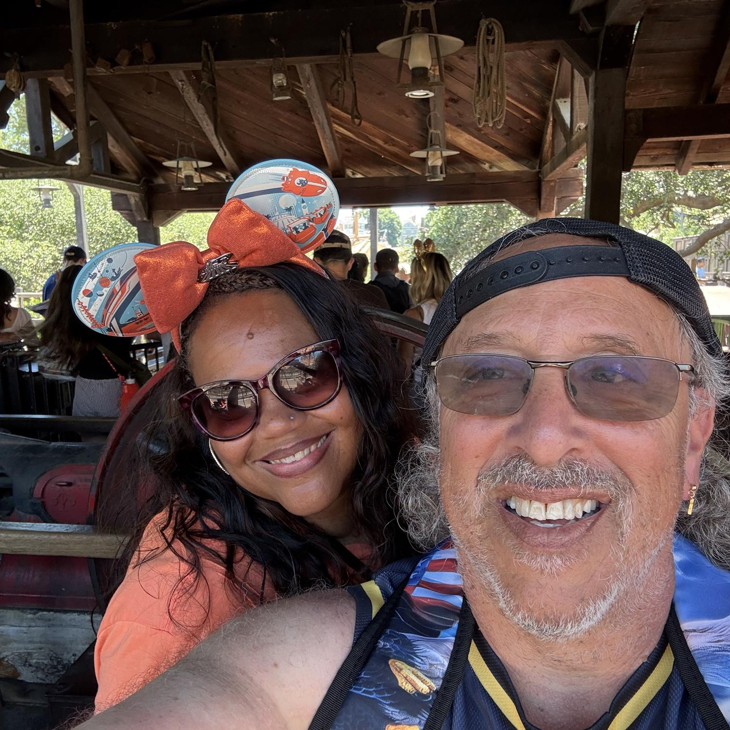 Disney Fun Time on our favorite ride, Big Thunder Railroad.