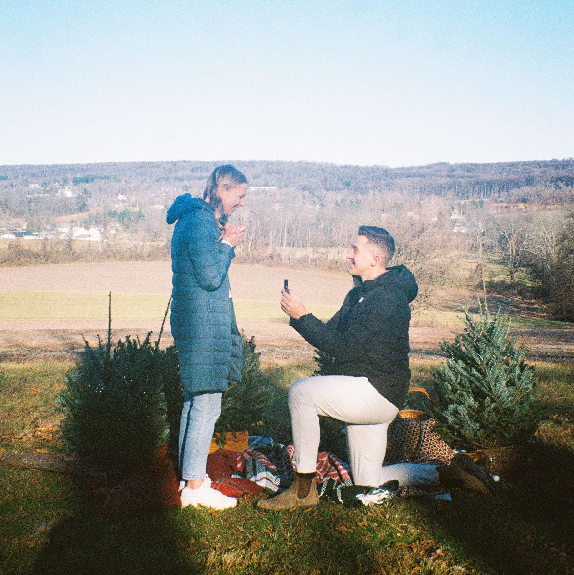 November 29, 2025 - Tim proposed at the camp Alona had worked at for a few years and their first date spot