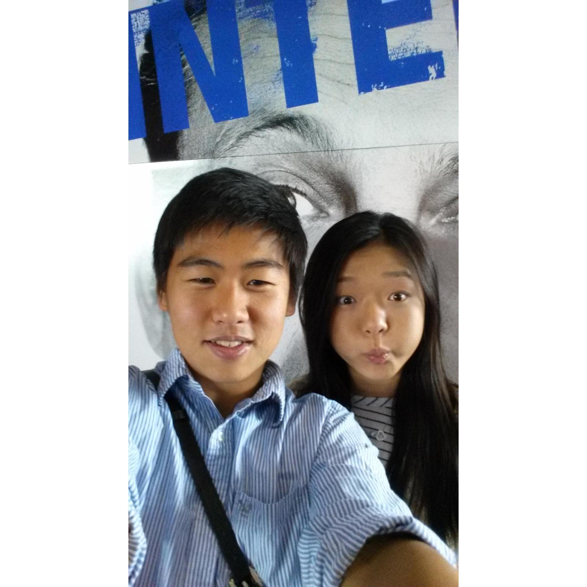 Our first movie together