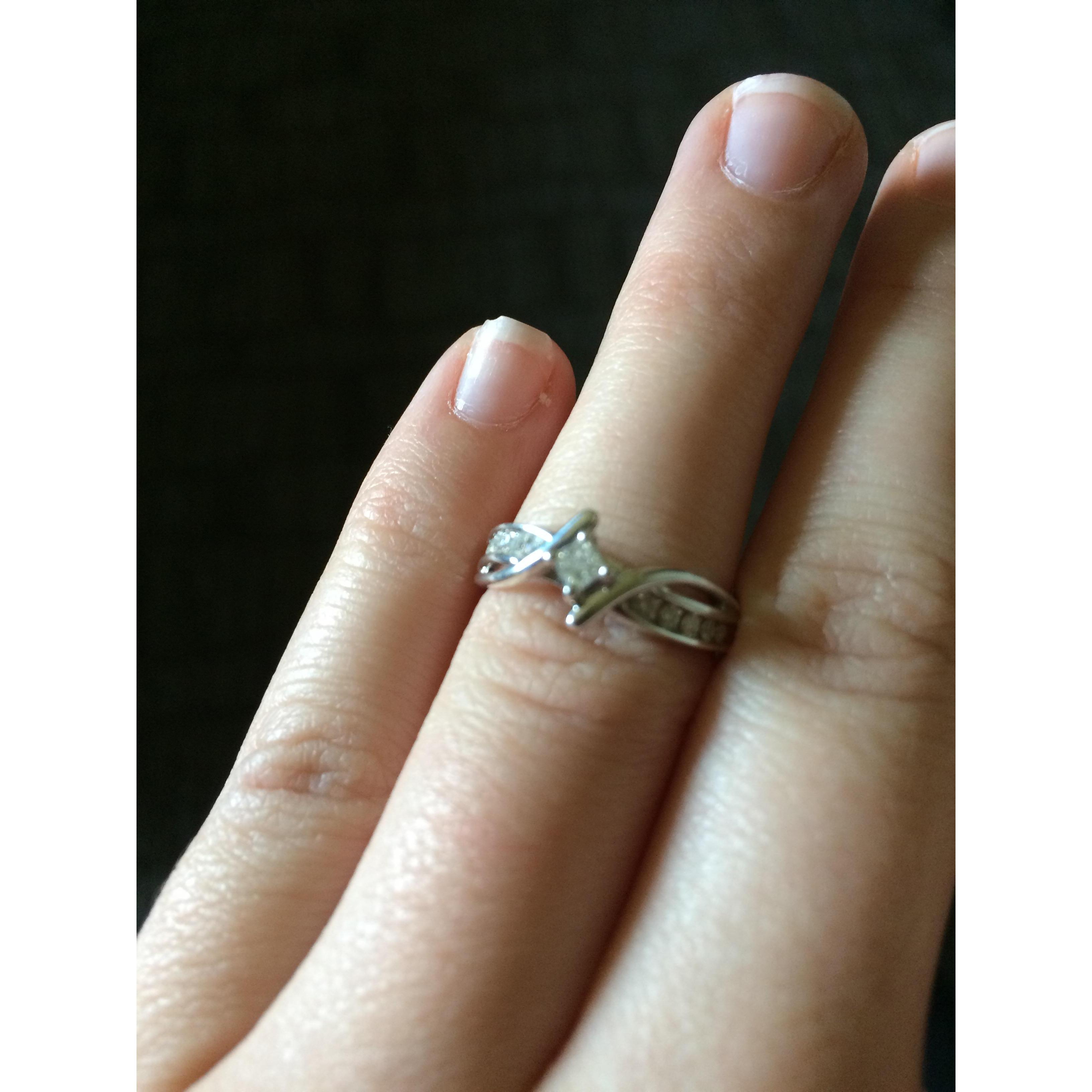 The engagement ring!