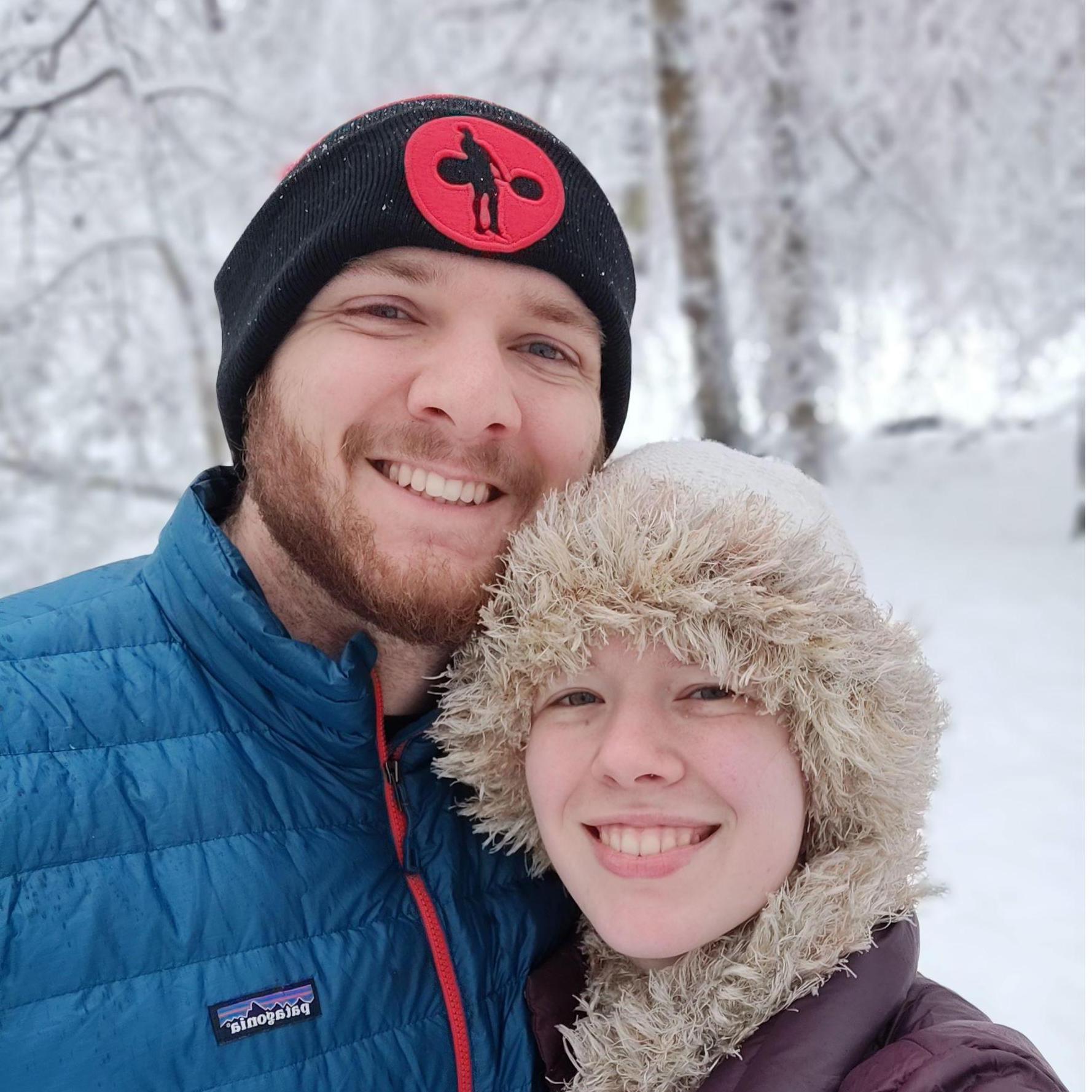 Enjoying the first snow of 2022!