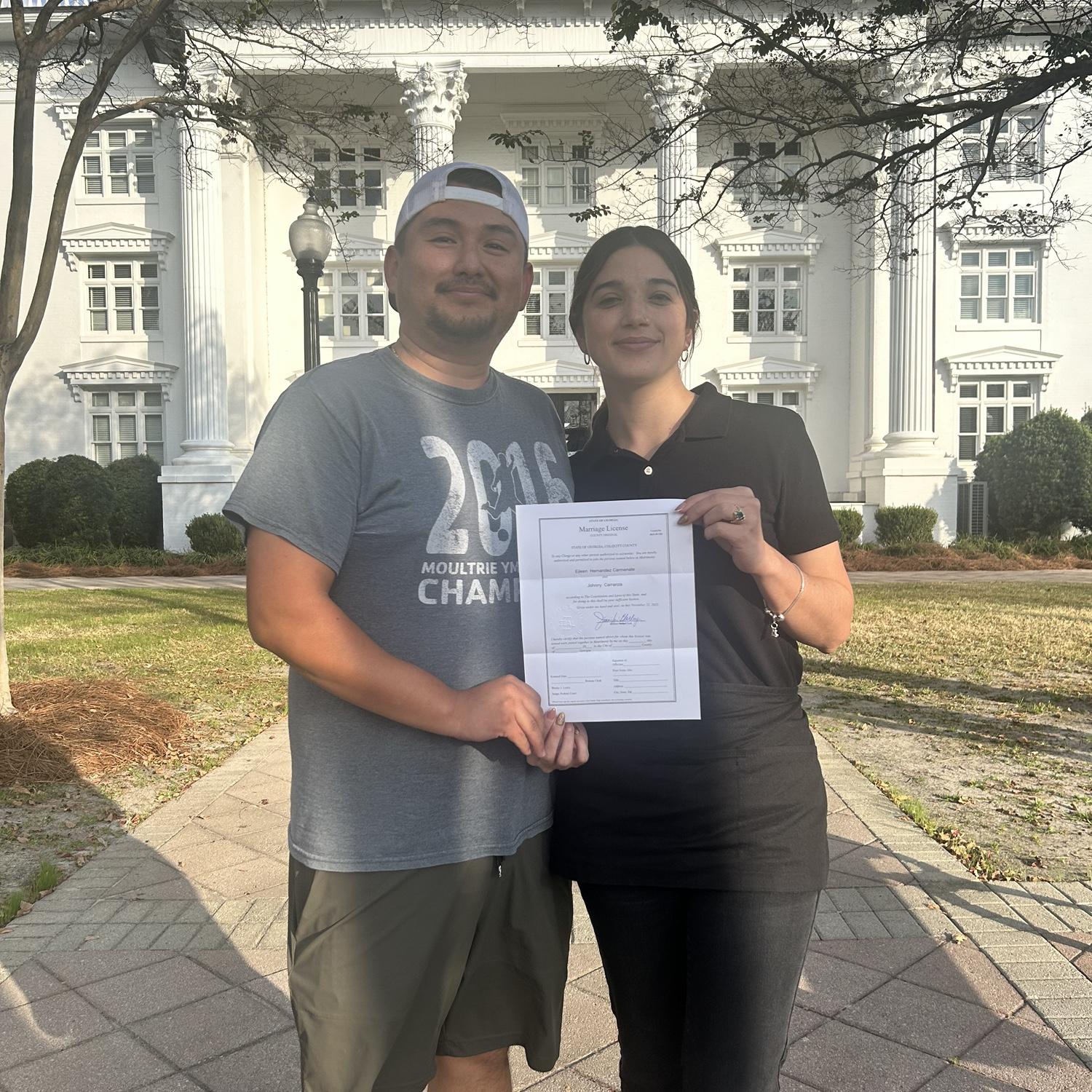 Marriage license