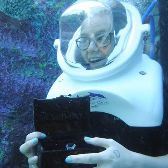 I opened the box and there was a huge fake diamond ring , and the words will you marry me engraved on the lid