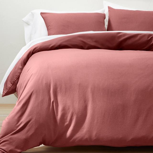 King Cashmere Blend Duvet Cover & Sham Set Modern Rose - Casaluna™