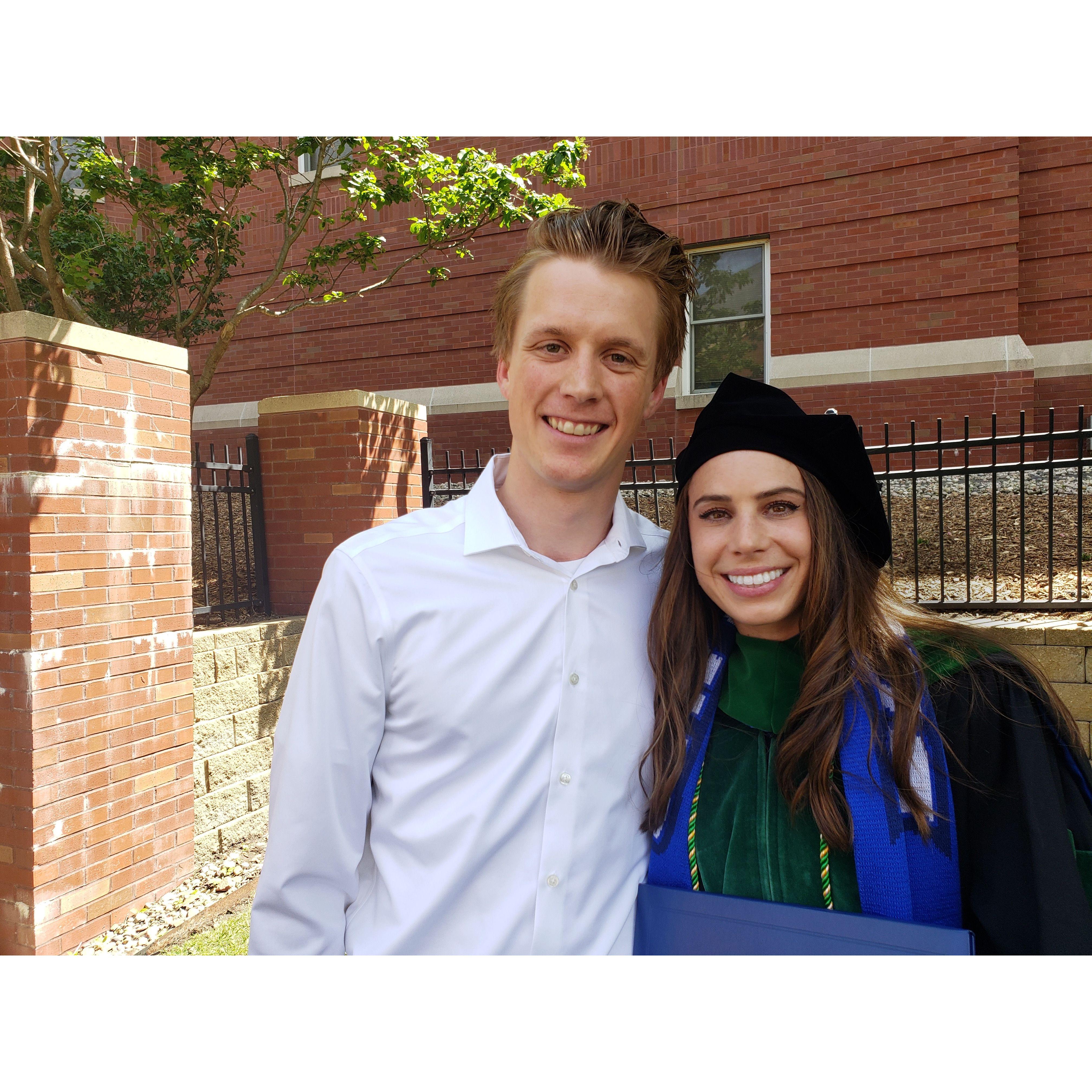 A very special day in Omaha celebrating Lily's graduation from Creighton University School of Medicine.