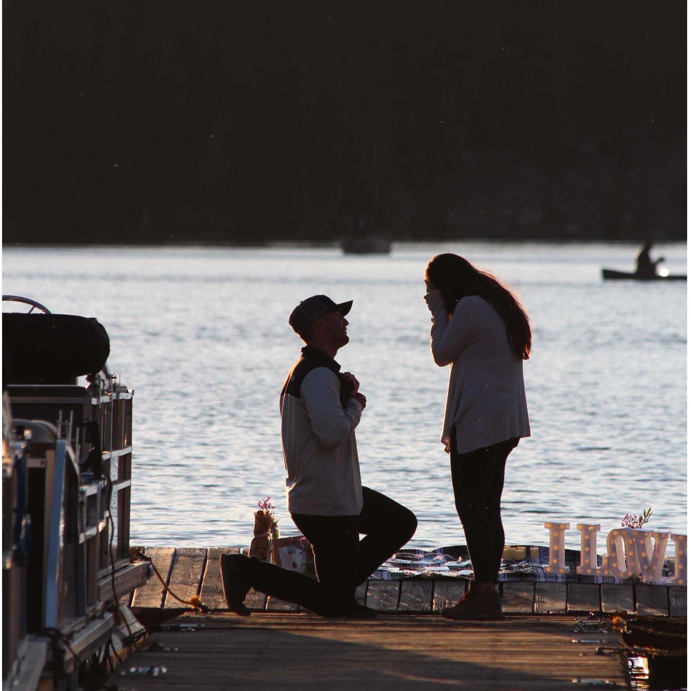 Bryce proposed in Mammoth, CA!!! <3