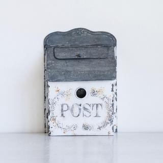 Embossed Tin "Post" Box