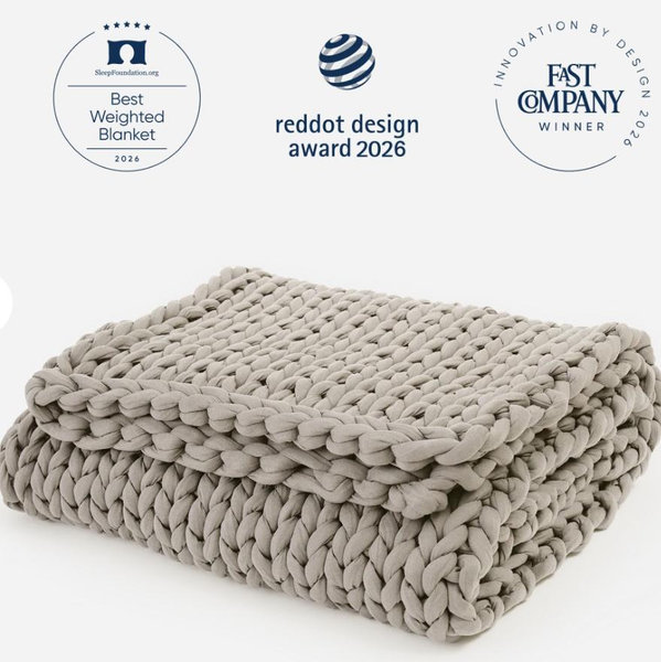 Cotton Weighted Blanket- color softwood/ 25 lbs.