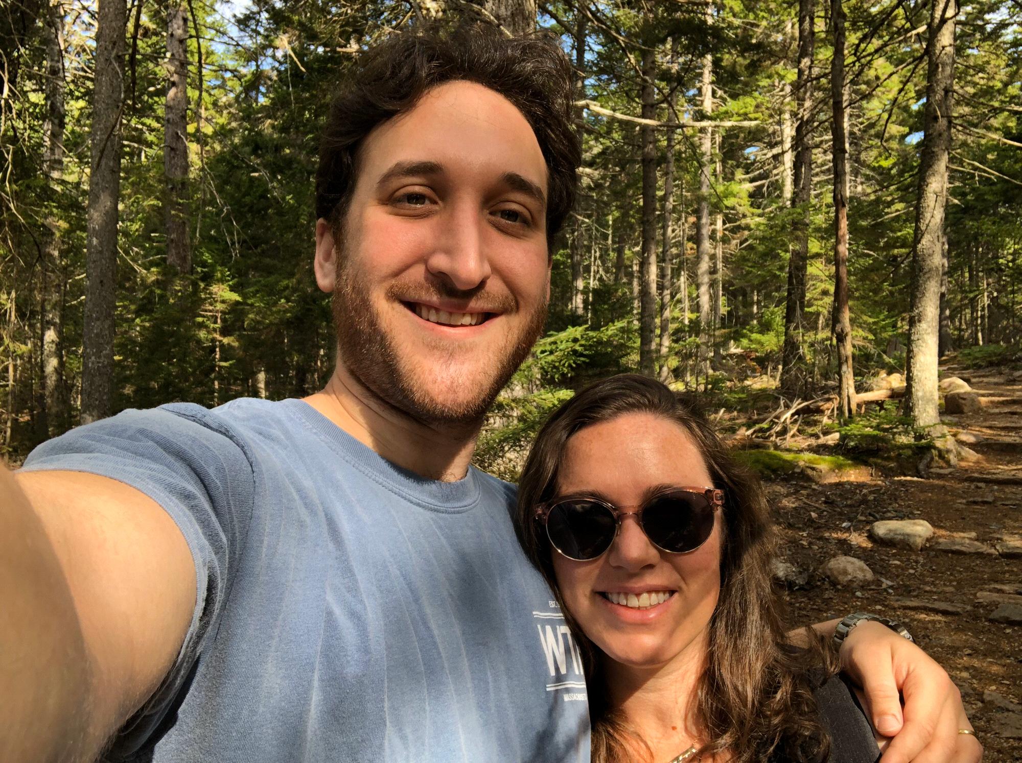 Hiking in Acadia... first parents weekend alone! (We missed you, Jordan!!)