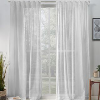 Belgian Sheer Curtain Panel, Set of 2